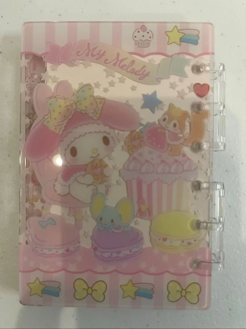 My Melody Acrylic Shaker notebook and pen